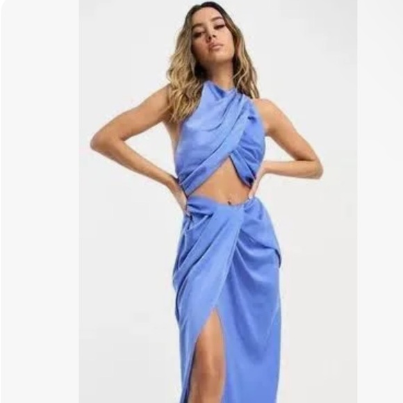 ASOS Blue Backless Dress - Picture 3 of 8